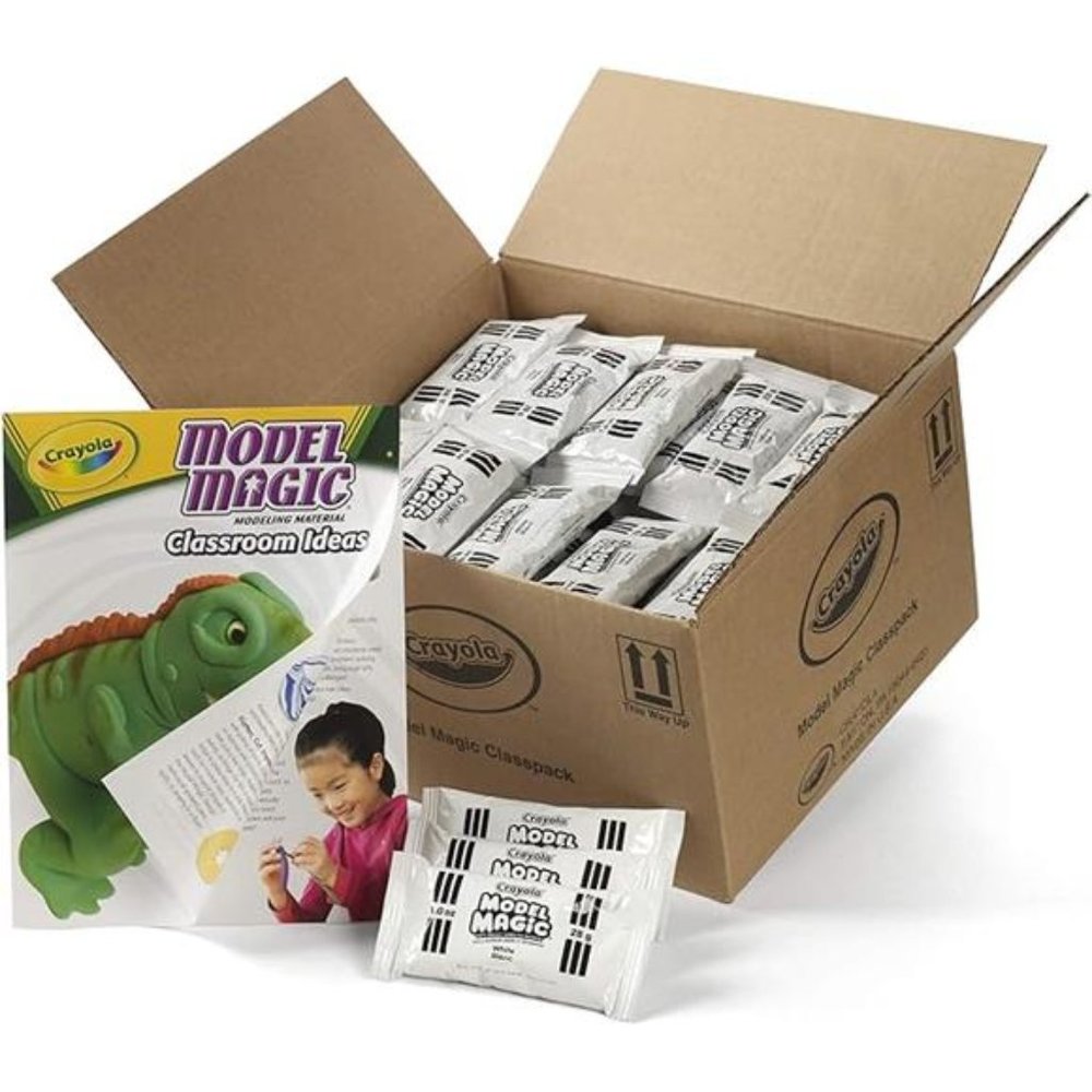 Model Magic - White (1oz), 75 Count, Bulk Clay, Air Dry Modeling Clay For Kids